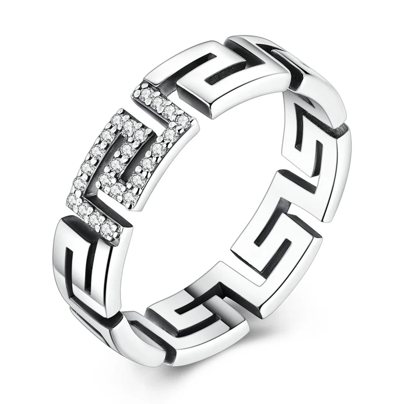 LAZA 925 Sterling Silver Colorful Rings Sparking Zirconium Bowknot Moon Sun Original Ring For Women Anniversary Wedding Gifts