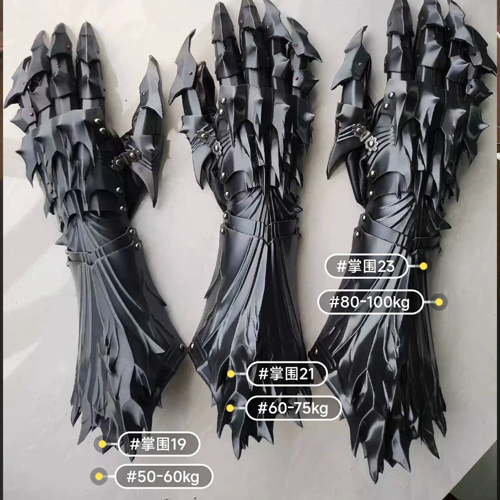 Gloves3D printed Silk PLA Material,A Pair Of Cosplay Prop Gloves Can Be Customized Dragon-Shaped Gloves Props Boys Gifte