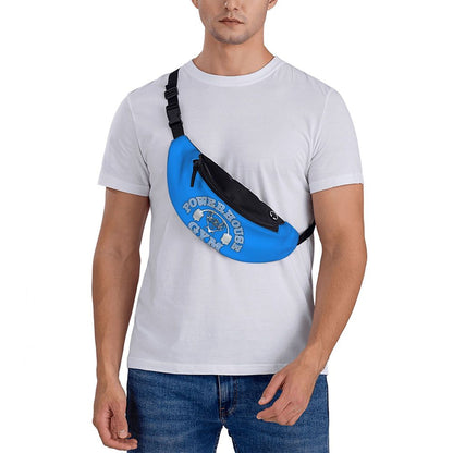 Powerhouse Gym Fanny Bag Custom Bodybuilders Fitness Crossbody Waist Pack Men Women Cycling Camping Phone Money Pouch