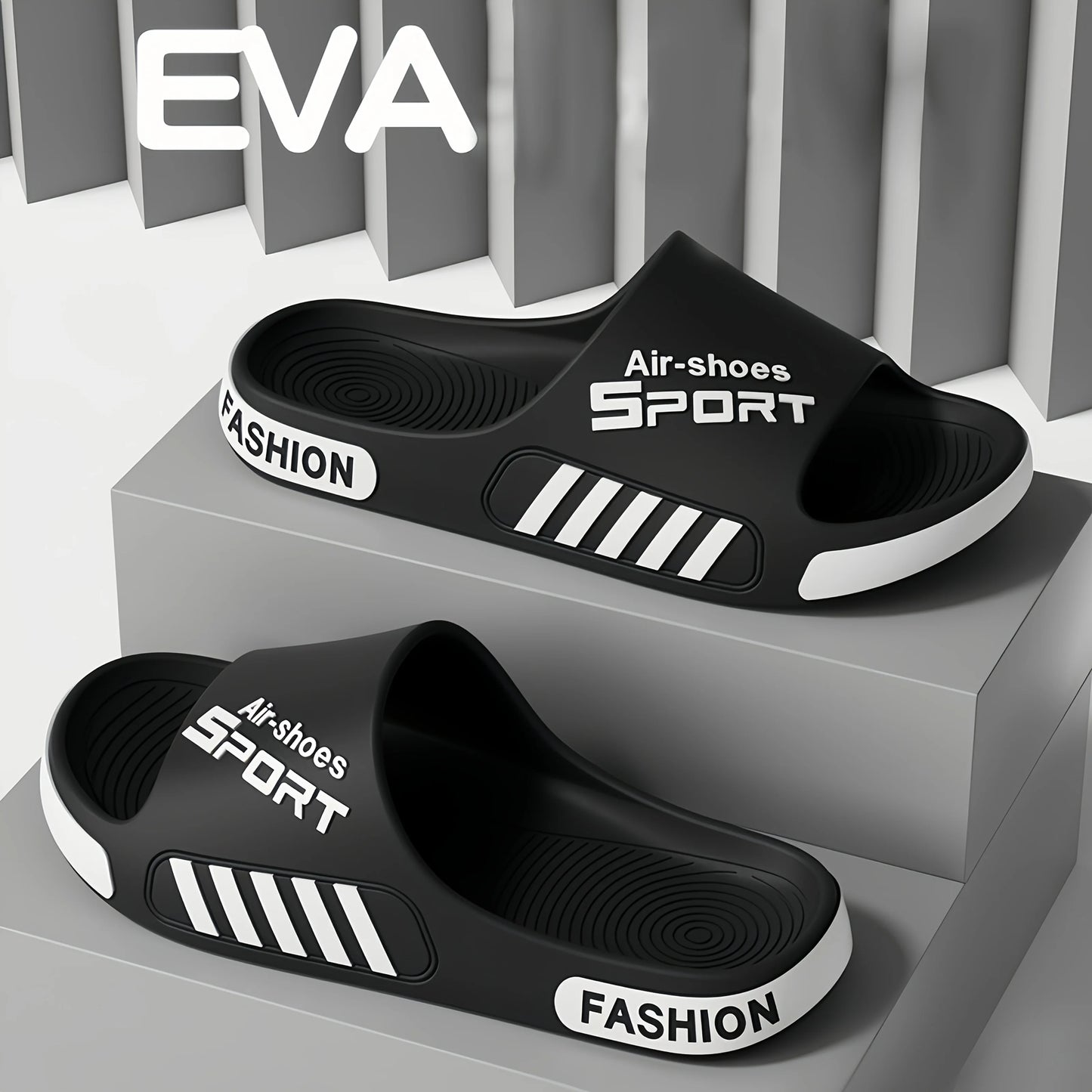 Men's Sport Style Outdoor Slippers Anti-Slip Lightweight for Home And Beach Outdoor Use Comfortable Footwear