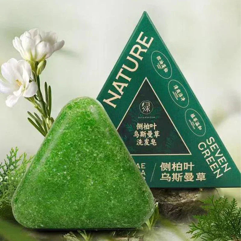 Arborvitae Leaf Shampoo Bar Usman Herbs Strengthen Hair Thicken Hair  Oil Control Anti-dandruff Oriental Natural Shampoo Bar