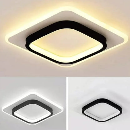 Modern 3 Color Temperature LED Ceiling Lamp Baked Enamel Many Styles Hallway Lamps Balcony Lights Bedroom Living Room 90V-260V