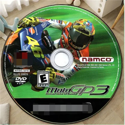 CD Cartoon Round Flannel Carpet Personalized Rugs Mat Living Room Sofa Blanket Sports Room Decoration Bed Round Rug