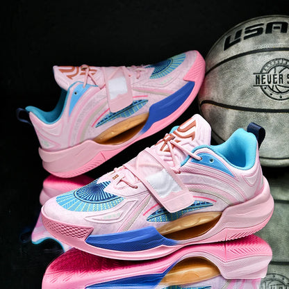 Unisex Basketball Shoes High-quality Mesh Comfort Outdoor Sports Court Basketball Shoes Soft Soled Rebound Sneakers for Men
