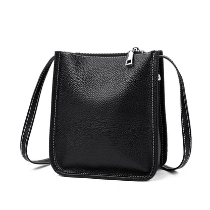 High Quality Genuine Leather Crossbody Bag for Women Vintage Cowhide Leather Shoulder Bag Small Luxury Designer Satchel Handbags