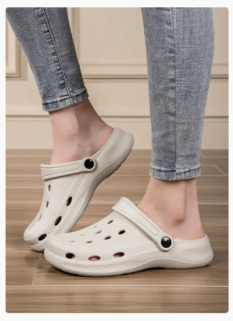 2026Summer Men Clogs Sandals Men's and Women's Leisure Slippers Beach Slides Home Garden Shoes Outdoor Sandals Plus Size46 47 48