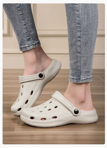 2026Summer Men Clogs Sandals Men's and Women's Leisure Slippers Beach Slides Home Garden Shoes Outdoor Sandals Plus Size46 47 48