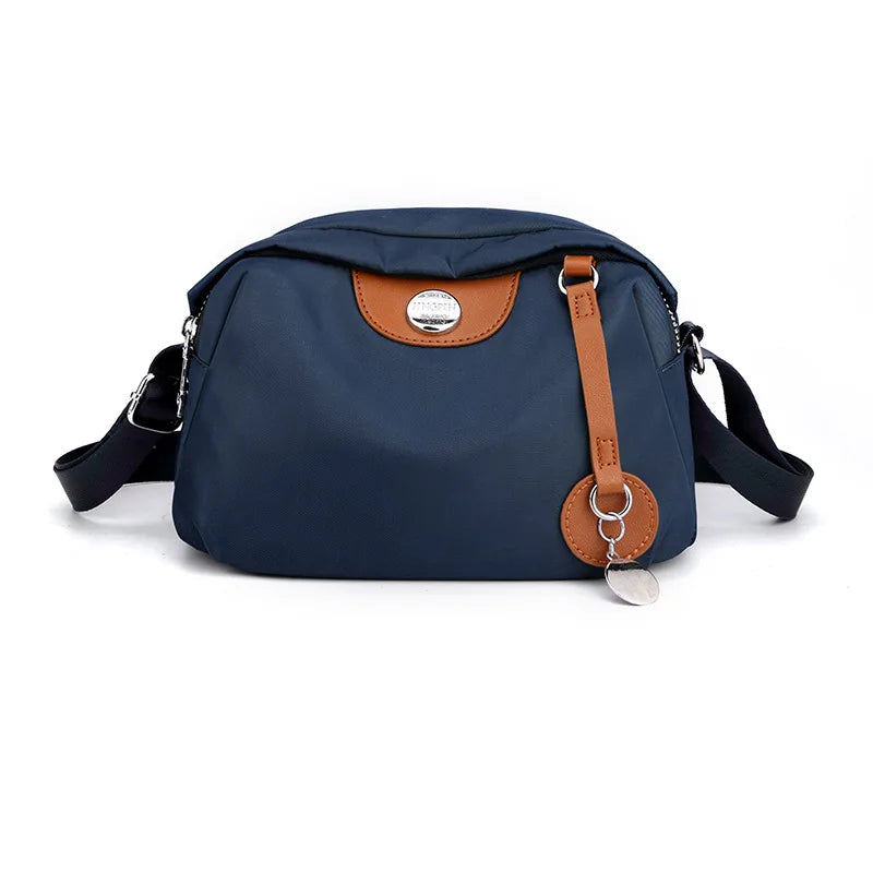 Fashion Nylon Shoulder Bags For Women Waterproof Shell Crossbody Bag Fashion Solid Color Messenger Handbags Shopping Purse