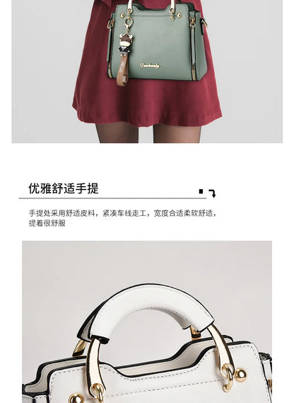New women bag Fashion Shoulder bags handbag  for women 2025  Handbags leather Printed monogram single shoulder straddle bag
