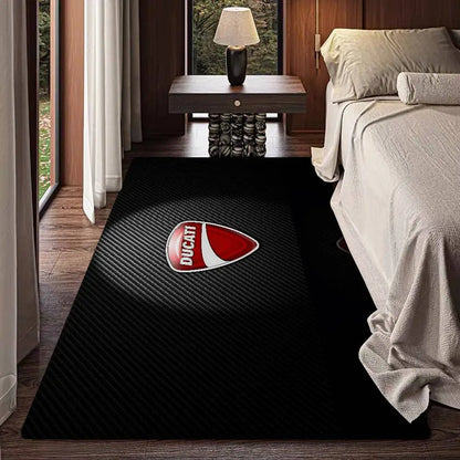 D-Ducati Motorcycle LOGO Floor Mat Rectangle Anti-slip Home Soft Badmat Front Door Indoor Outdoor Mat Welcome Doormat