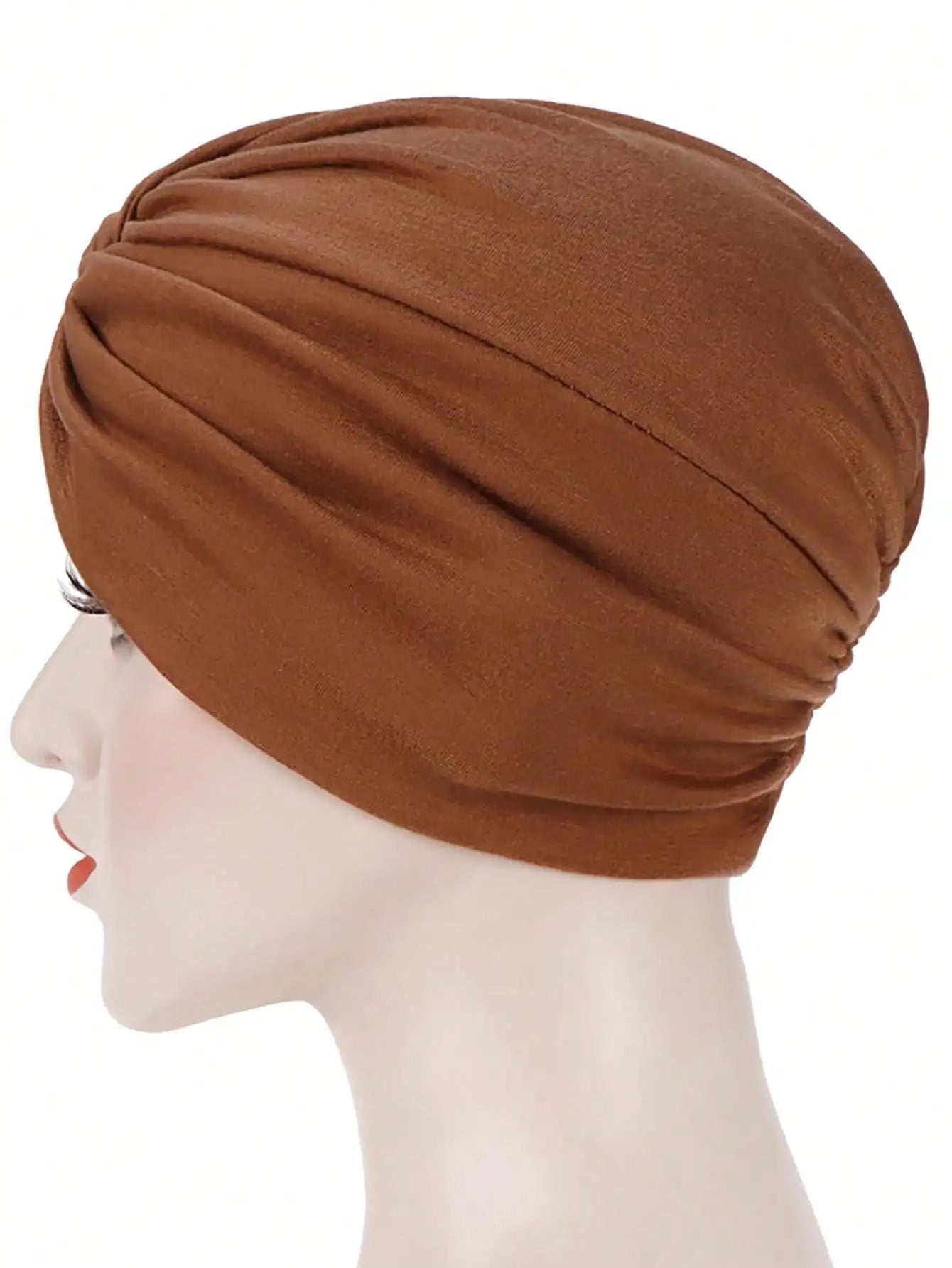 Forehead Cross Women Hijab Caps Elastic Fabric Muslim Instant Turban Bonnet Ready To Wear HIjabs Chemotherapy Cap