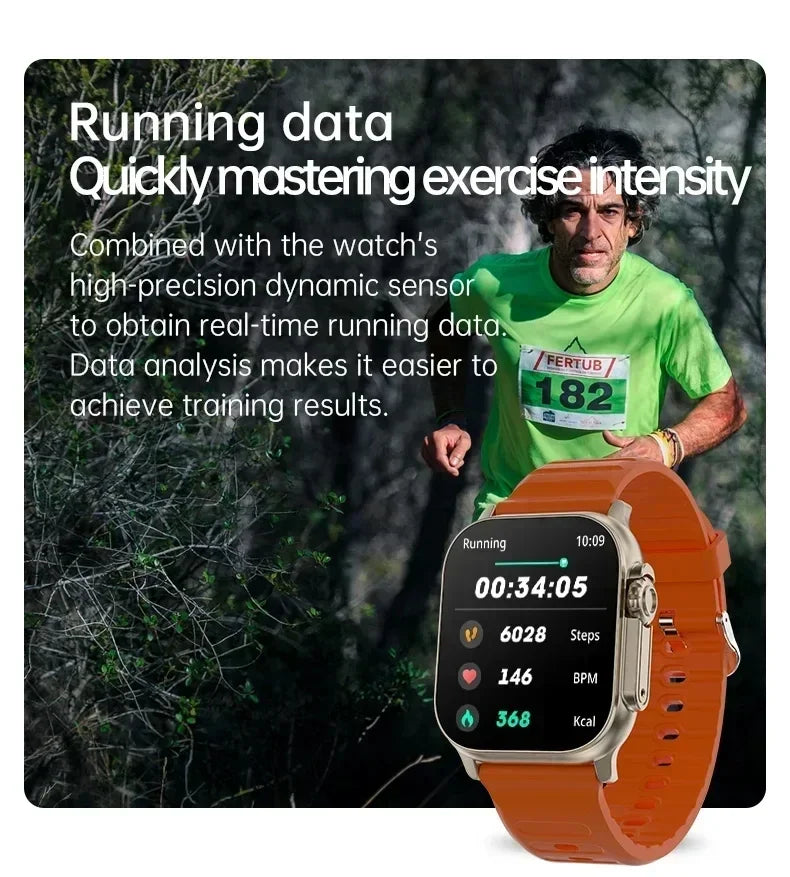 Wholesale Original T800 Ultra Smart Watch Men 49mm Series 8 AMOLED Screen NFC Compass Waterproof Watch IWO Ultra 9 Smartwatch