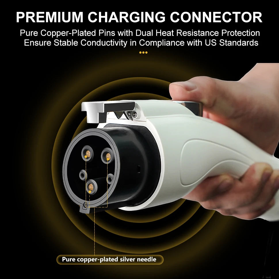 TAYSLA 3.5KW 16A Portable EV Charger NEMA 5-15 Plug TYPE1 SAE J1772 TYPE2 GB/T Electric Car Charger for BYD Geely EX2 Changan