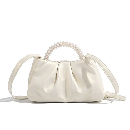 Fashion Pearl Handle Women Dinner Clutch Purse Handbags Luxury Design Ladies Square Shoulder Bags Female Small Messenger Bag