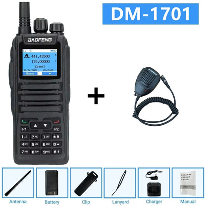 Dmr Digital Two Way Radio Baofeng Dm-1701 Dual Band Vhf/Uhf 3000 Channel Dual Time Slot Ham Radio For Professional Communication