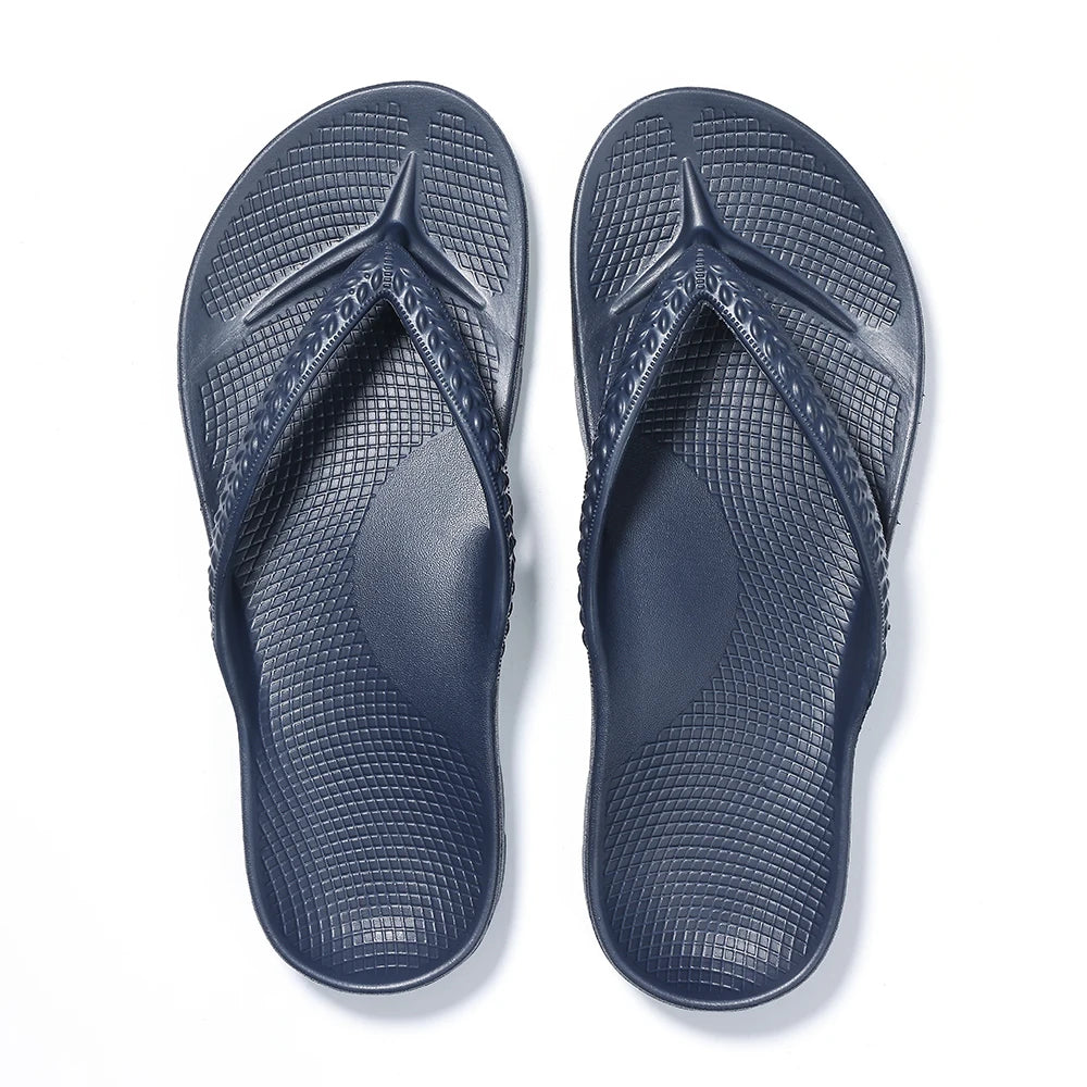 Asgard Summer Flip Flops Comfort Non-slip Flat Rubber Sandals With Stretchable Strap Unisex Cozy Casual  Beach Vacation Slippers