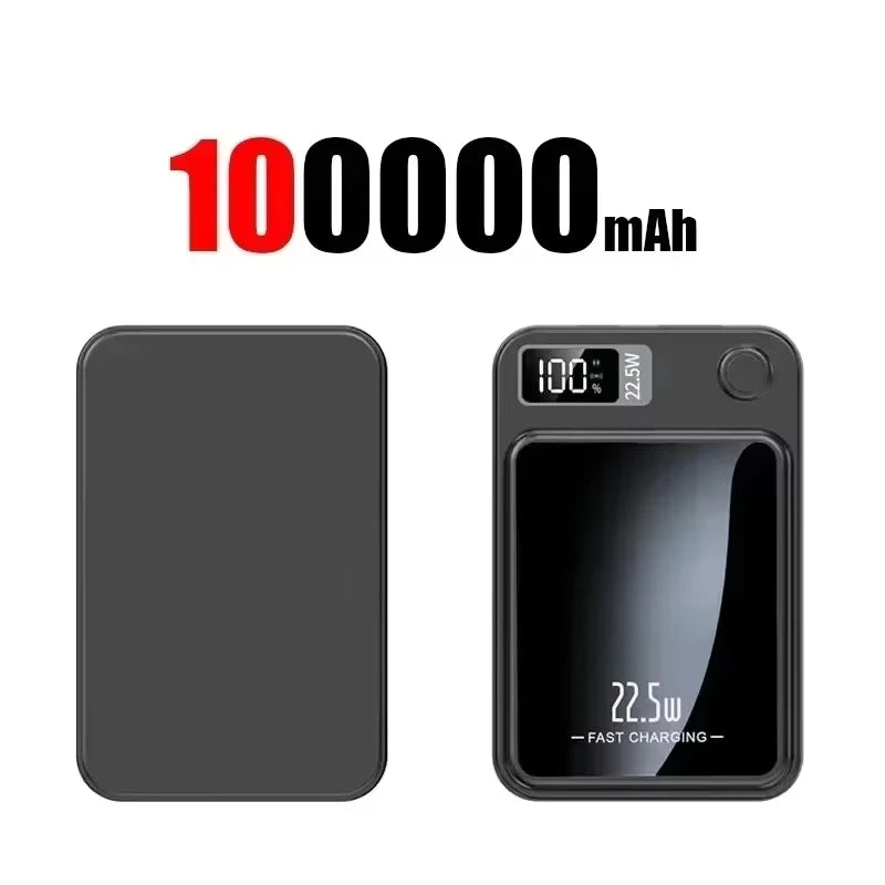 Lenovo PD22.5W Magnetic Wireless Large‑Capacity 500000mAh Portable Fast Charging External Battery Power Bank For iPhone Samsung
