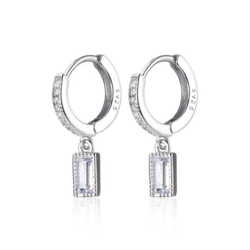 925 Sterling Silver Vintage Earrings For Women Trendy Simple Retro Earring Jewelry Prevent Allergy Party Accessories Gift