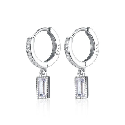 925 Sterling Silver Vintage Earrings For Women Trendy Simple Retro Earring Jewelry Prevent Allergy Party Accessories Gift