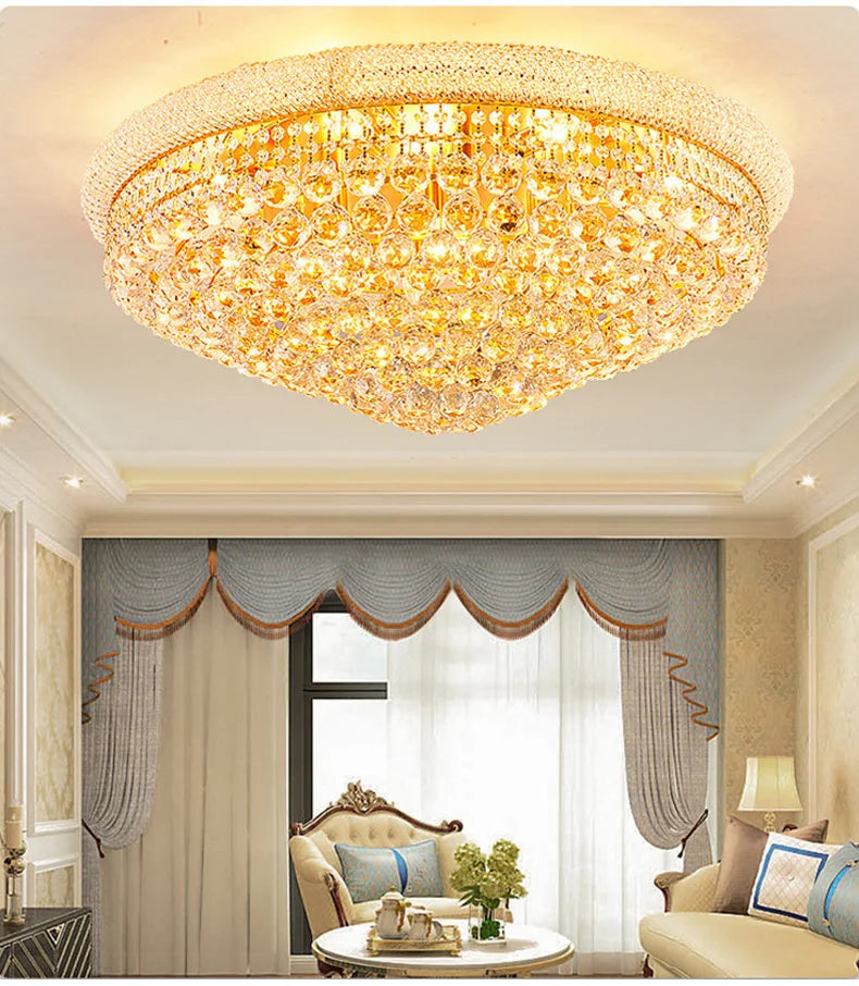 Luxury Crystal Led Ceiling Lights for Living Room Modern Ceiling Chandelier Dining Room Chandeliers Lighting Lamps Ceilings Lamp