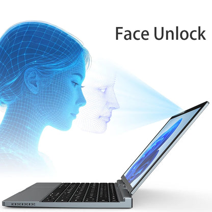 10.1-inch Mini Laptop Intel N150, 2-in-1 Tablet/Notebook DDR4 32GB M.2  2280 Sata 1TB 1 Megapixel Camera with Face Unlock