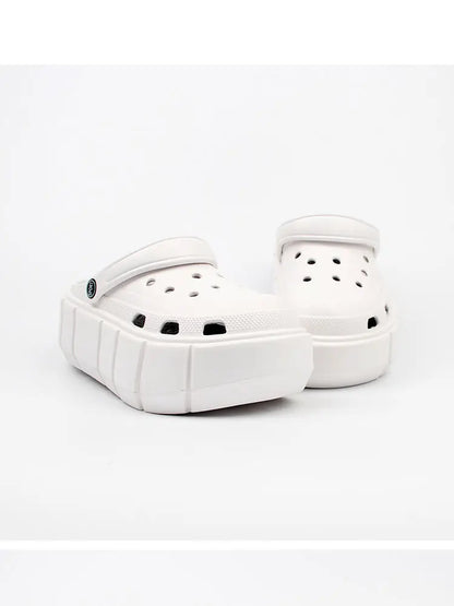 Women's Flat Shoes Non-Slip Slippers Women 7cm Height Sandals Luxury Brand Platform Heels Eva Clogs Fashion Girl Slippers