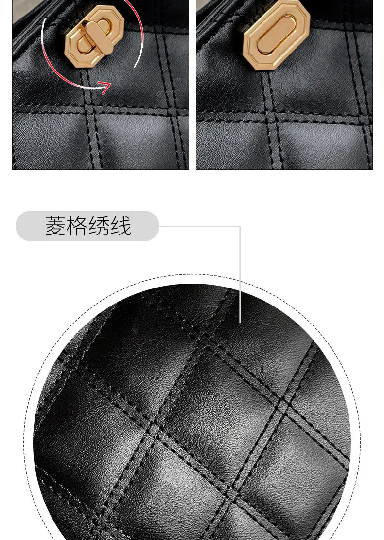 Design Handbag Shoulder Bags for Women Small Luxury Crossbody Bag High Quality Soft Leather Purse New Ladies Small Square Bag