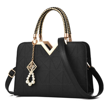 Luxury PU Leather Ladies Hand Bags Large Capacity Casual Versatile Tote Female Handbag Messenger Bags Travel