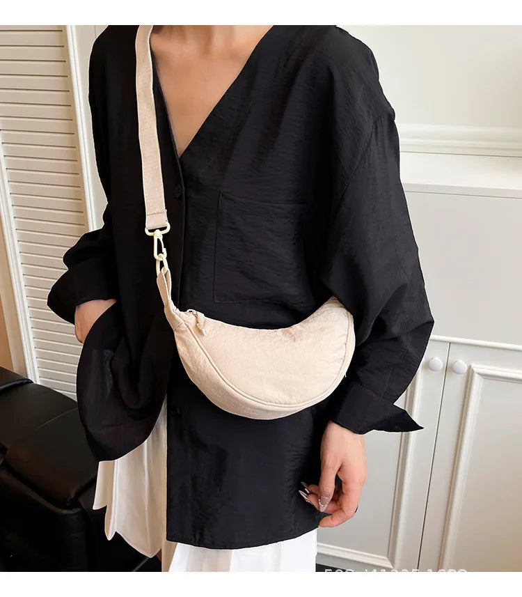 New Mini Women's Nylon Shoulder Bag Casual Sports Female Hobos Crossbody Bags Fashion Female Fanny Pack Purse Handbags