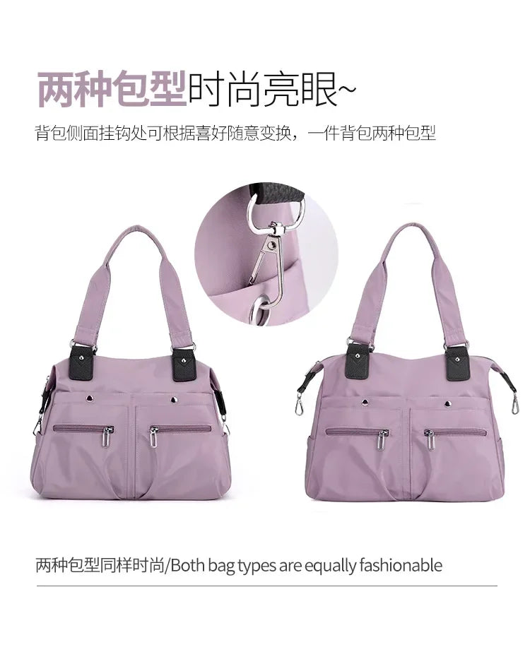 Tote Bag Handbag Shoulder Bag for Women Nylon Waterproof Large Capacity Shopping CrossBody Bag Ladies Messenger Bags Handbags