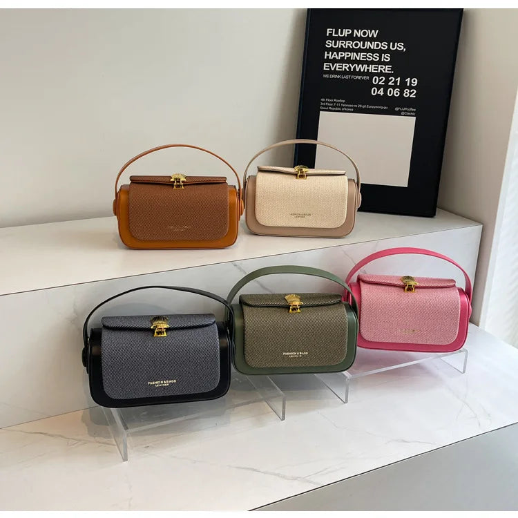 Simple Fashion Mini Square Women Crossbody Bags 2026 Luxury Designer Purses And Handbags Box Shape Pure Color Shoulder Satchels