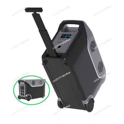 Trolley Style 3500W High Power Portable Outdoor Power Station Solar Charging Emergency Energy Storage Mobile Power Supply