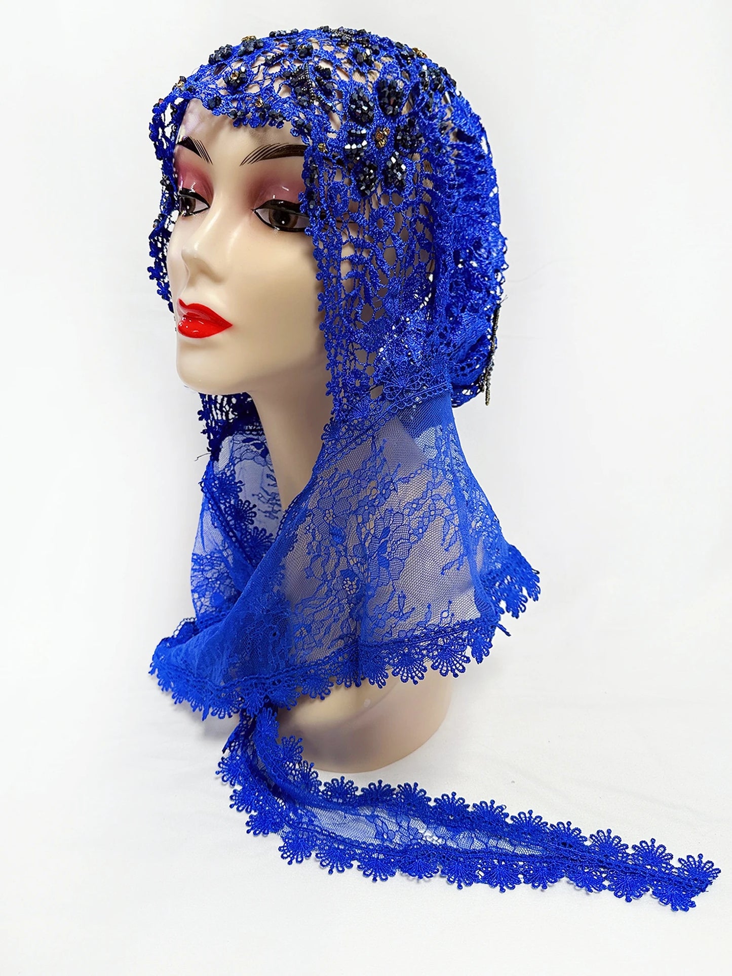 Latest High Quality Muslim Women Prayer Hat Lace Dubai Turban Cap Ready to Wear Hat Prayer Islam Saudi Arabia Lace Hijab