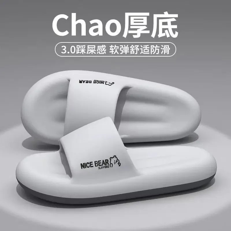 Fashion Men's Summer Ligtweight EVA Indoor Home Sandals Slippers Shoes Men Slippers Outdoor Students Women Comfortable Slides
