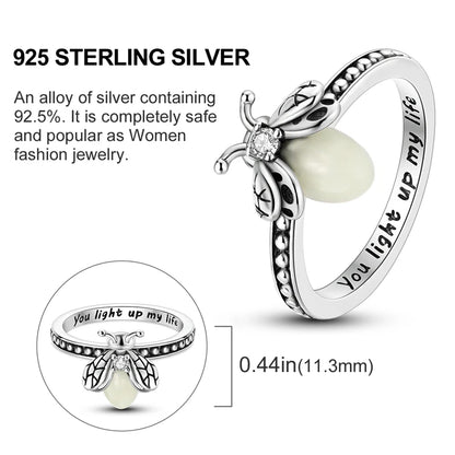 New Original Cartoon Animal Ring S925 Sterling Silver Rings Fashion Elegant Jewelry Romantic Gift For Woman Fine Butterfly Ring