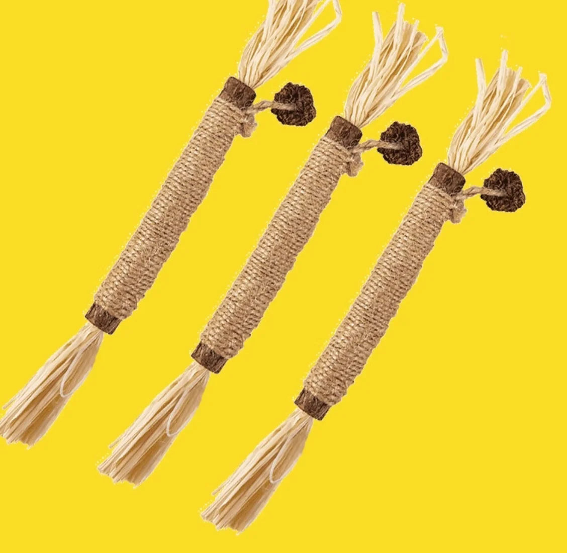 Cat Toys Made Of Wood Knotweed Teething Sticks Insect Galls Raffia Sisal Rope Teeth Cleaning Toys Cat Teasing Sticks