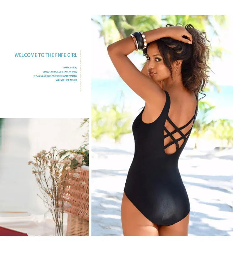 New Sports One-piece Swimsuit Swimwear Women One Piece Swimming Suit for Women Bathing Suit Plus Size Bath Suit Surf