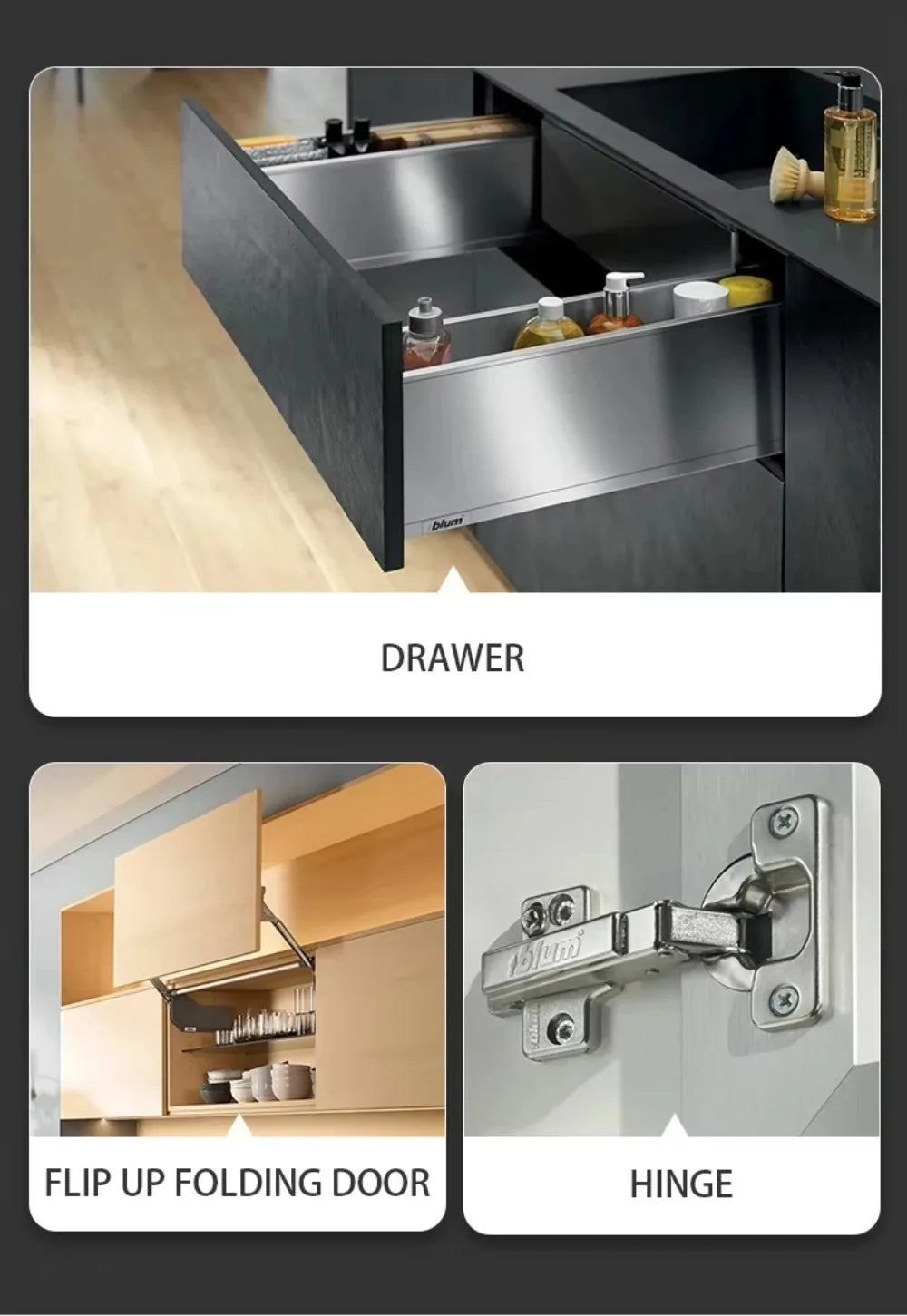 New Design Terrace Stainless Steel Outdoor Kitchen Cabinet Insect Resistant Easy Cleaning Hygienic Outdoor Garden Kitchen