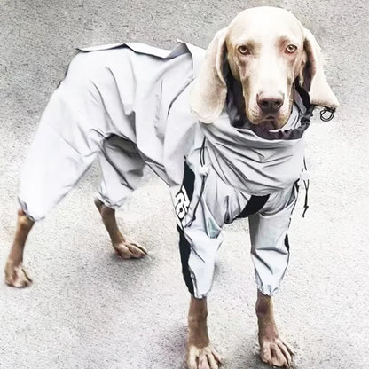 Reflective Pet Dog Jumpsuit Waterproof Raincoat Sunscreen Dog Outdoor Clothes Jacket for Small Medium Large Dog Pet Supplies