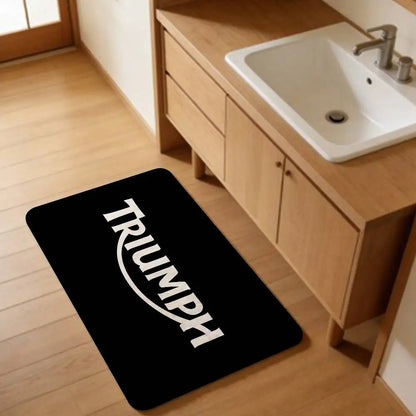 T-Triumph Motorcycle Logo Room Mats Retro Multiple Choice Living Room Kitchen Rug Non-Slip Welcome Rug