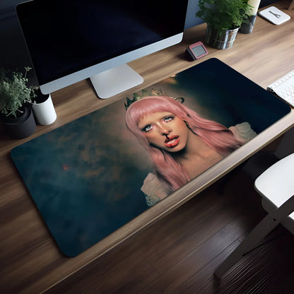 Mouse Pad Singer Melanie Hades Gaming Office Desk M-Martinez Pads Large For Computer Non-slip Lockedge MousePad