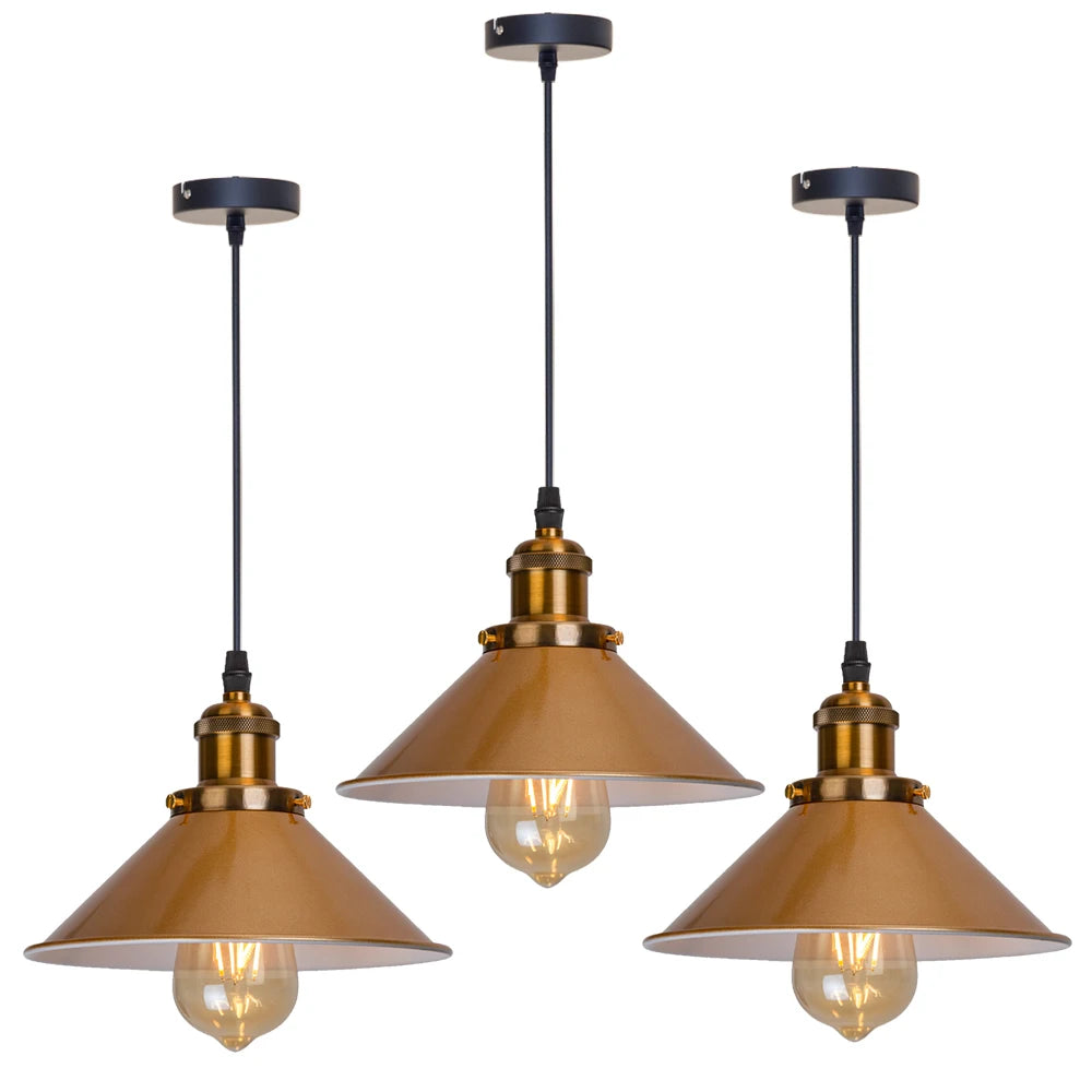 Vintage Pendant Lights Loft Russia Pendant Lamp Retro Hanging Lamp Lampshade For Kitchen Dining Bedroom Home Lighting E27