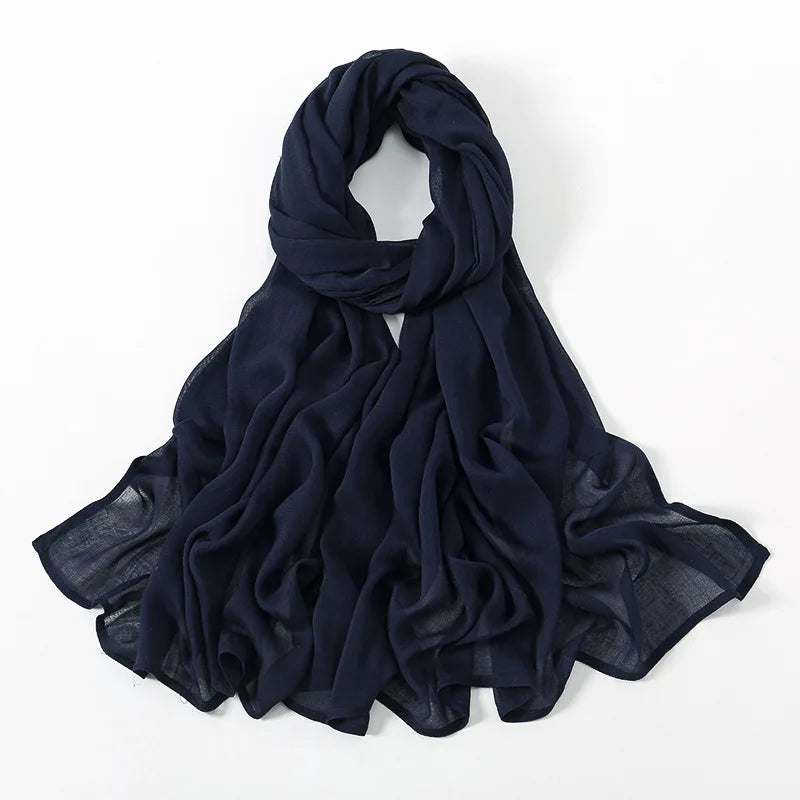 New Big Size Solid Rayon Modal Hijab Scarf Women Muslim Headscarf Wraps Shawl Femme Musulman Headband Islamic Turban 190*85cm