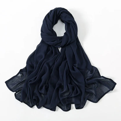 New Big Size Solid Rayon Modal Hijab Scarf Women Muslim Headscarf Wraps Shawl Femme Musulman Headband Islamic Turban 190*85cm