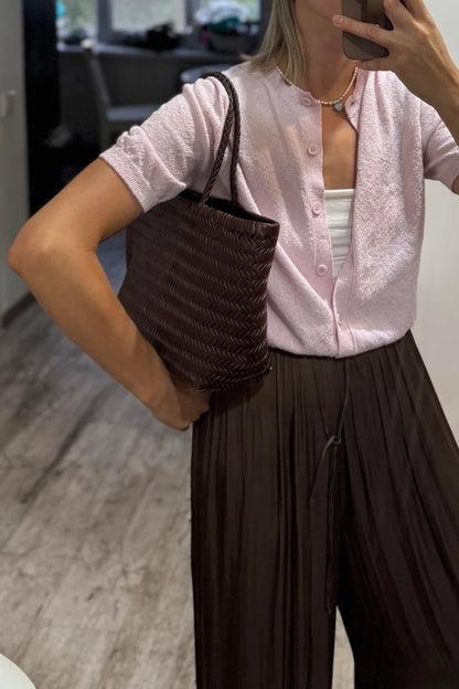 Handbags Women's Genuine Leather Shoulder Bag Weaving Casual Shopping Bag Vintage Big Tote Purse Cowhide Cross Hand Bags Lady