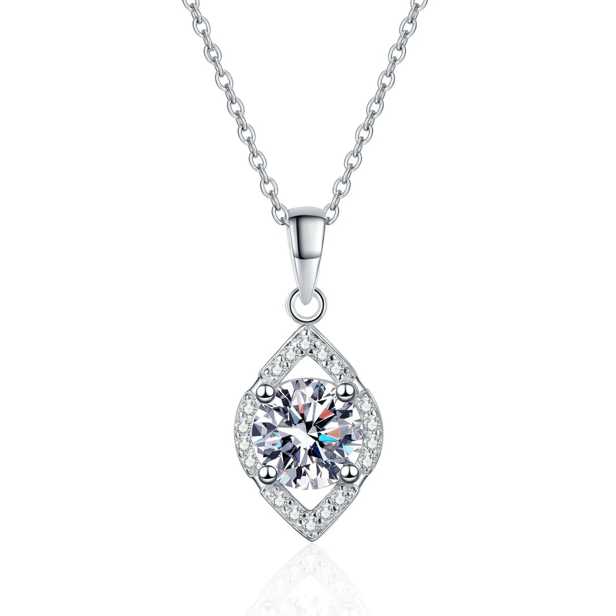 Vintage Water Drop Hollow Pendant for Women,PT950 Platinum Base and 1 Carat Moissanite,combine water drop shape and hollow craft
