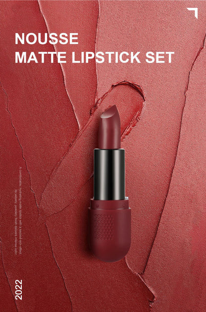 6 Colors Matte Lipstick Set for Women Long Lasting Velvet Texture Non-Drying Radio Tube Makeup Lipsticks Set Gift Box Included