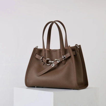 2026 Top grade Women's Genuine Leather Bag High Quality Casual Versatile Handbags Female Shoulder Bags Commute Totes Coffee