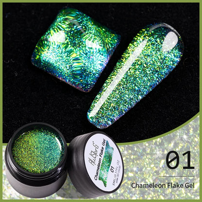 AWStorG 5ML Colorful Laser Cat Magnetic Gel Blue Glitter Shine Soak Off  Semi Permanent  UV Gel Nail Art Varnish Nail Supplies