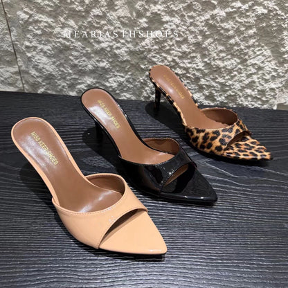 Super-high Heel 12/10/9/7cm Slippers Women Shoes Summer Peep Toe Stiletto Sandals Sexy Party Ladies Shoes Luxury Woman Pumps
